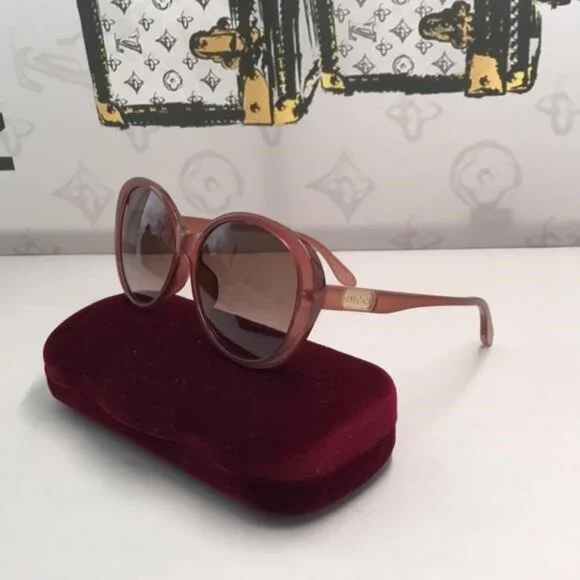 New Authentic Elegant Pink Sunglasses GG0793SK 003 display picture 3
